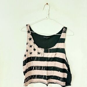 Brandy Melville Flag Tank Top